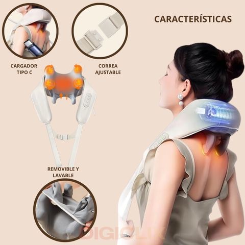 RelaxaGO Pro™ || Tu masajeador portátil para cuello y espalda