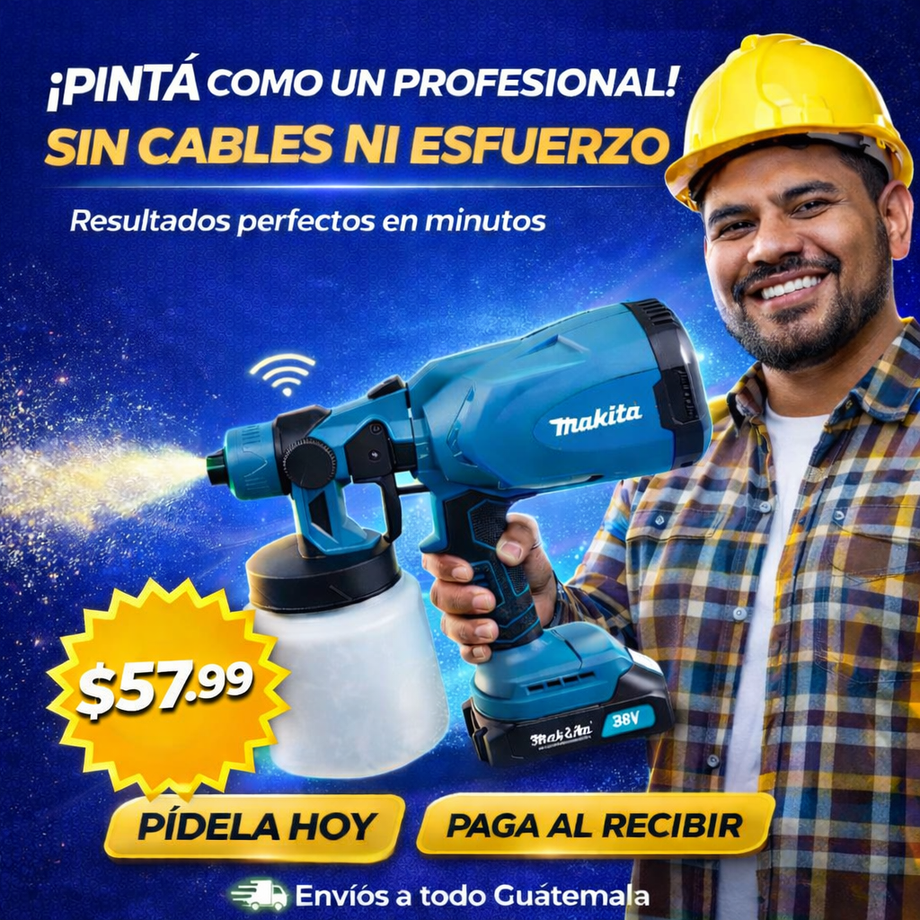 PISTOLA DE PINTURA INALAMBRICA
