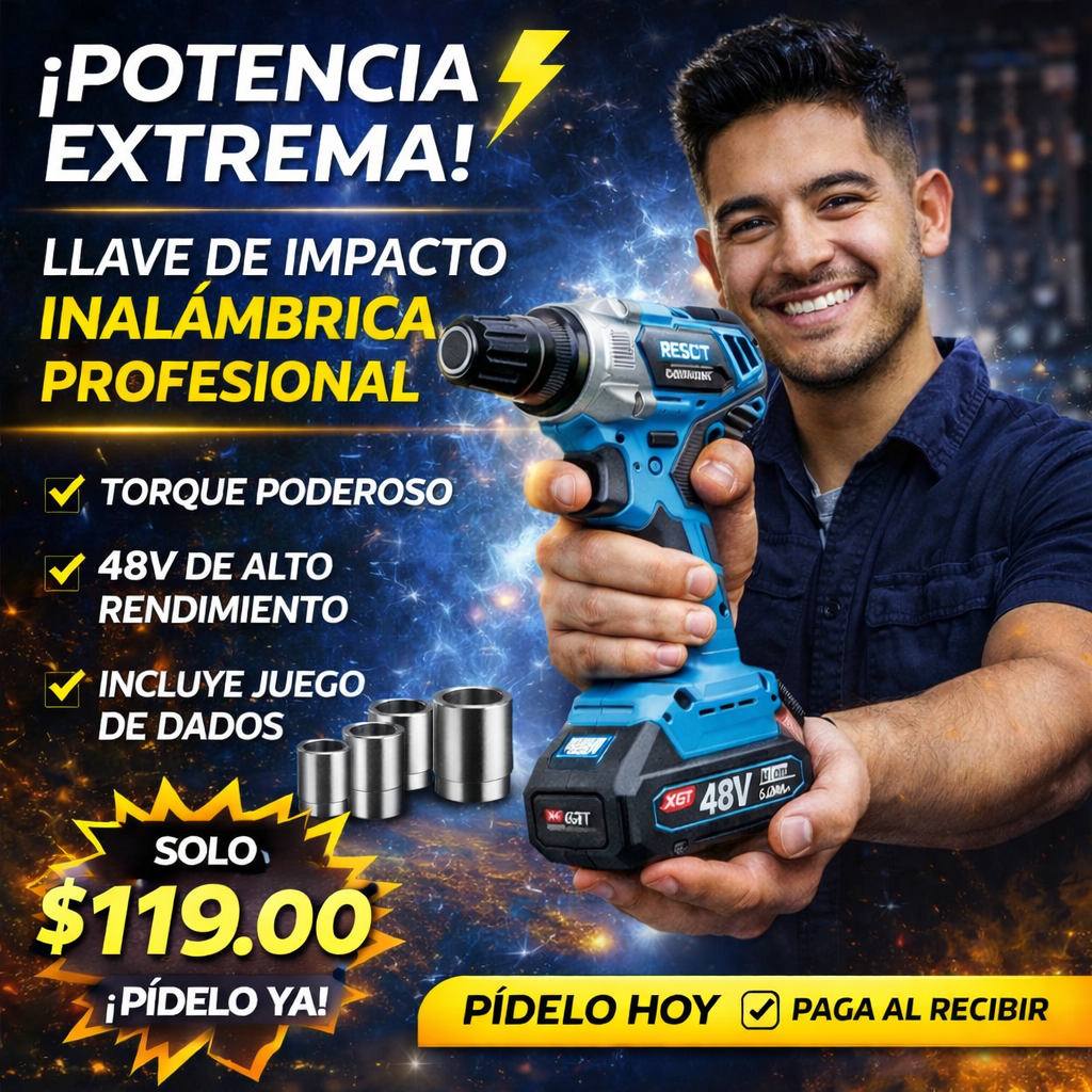 Llave de Impacto Reforzada 48V
