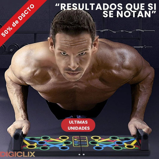 Push-Up Board Pro 9 en 1 – Transforma tu cuerpo desde casa sin gastar en gimnasio